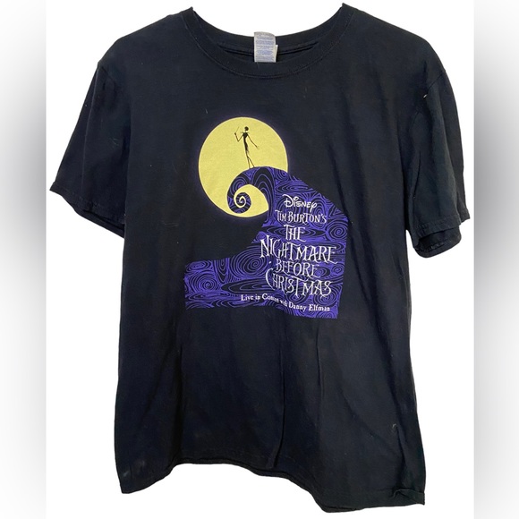 Tim Burton’s The Nightmare Before Christmas Live Danny Elfman T-Shirt Men’s L - Picture 1 of 6